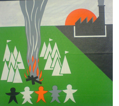 An archival poster of The Woodcraft Folk, a youth organisation explored in this journal article by Professor Sarah Mills