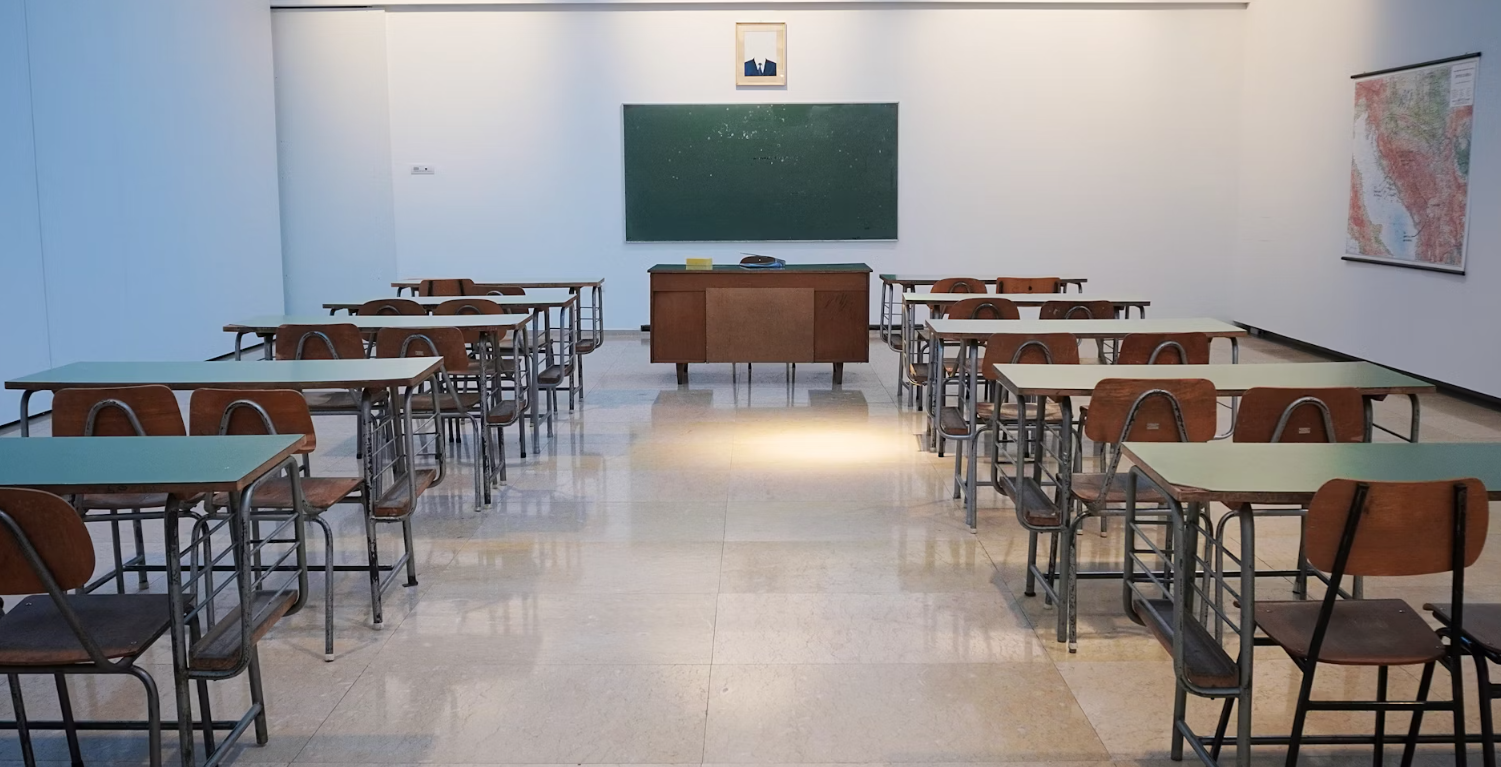 An image of a school classroom, representing this special issue on 'cultural geographies of education' co-edited by Professor Sarah Mills