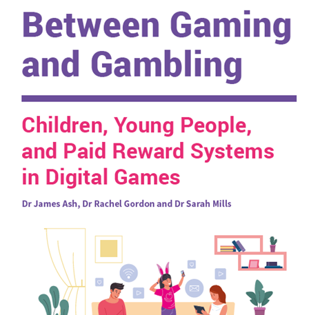 Front cover of final project report for "Between Gaming and Gambling" (Ash, Gordon and Mills)