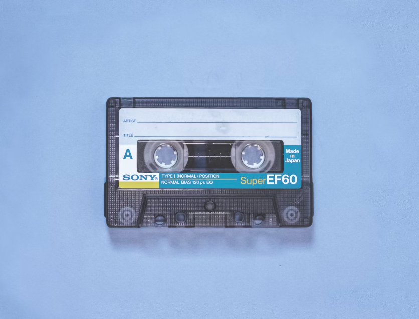 An image of a cassette tape, representing the themes and methods in the journal article 'Voice: Sonic Geographies of Childhood' by Professor Sarah Mills