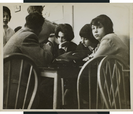 An archival photograph of young people at a Jewish Lads and Girls' Brigade Club in Manchester, discussed in this journal article by Professor Sarah Mills